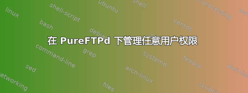 在 PureFTPd 下管理任意用户权限