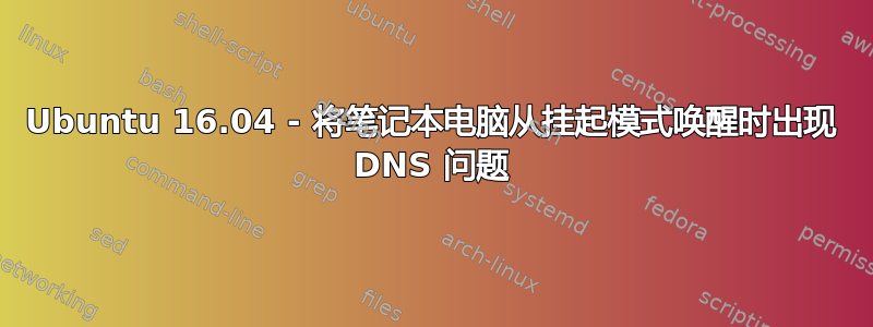 Ubuntu 16.04 - 将笔记本电脑从挂起模式唤醒时出现 DNS 问题