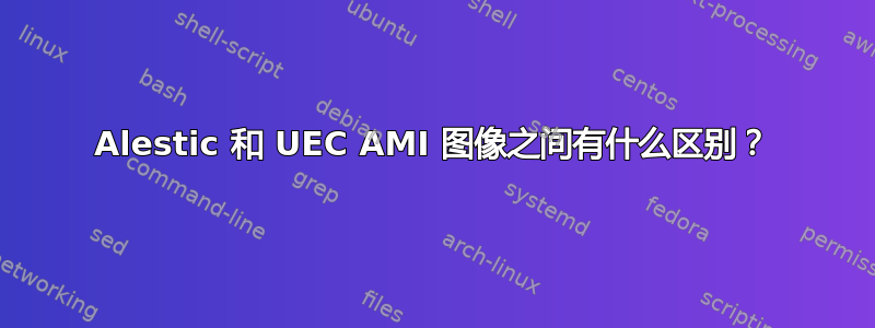 Alestic 和 UEC AMI 图像之间有什么区别？