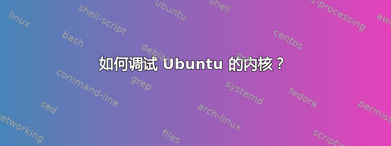 如何调试 Ubuntu 的内核？