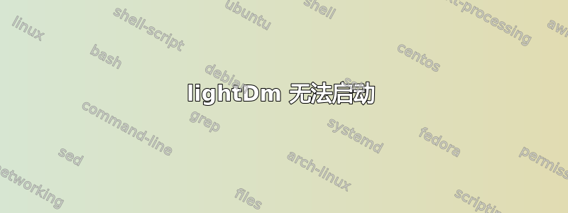 lightDm 无法启动