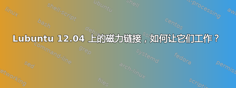 Lubuntu 12.04 上的磁力链接，如何让它们工作？