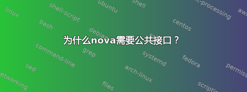 为什么nova需要公共接口？