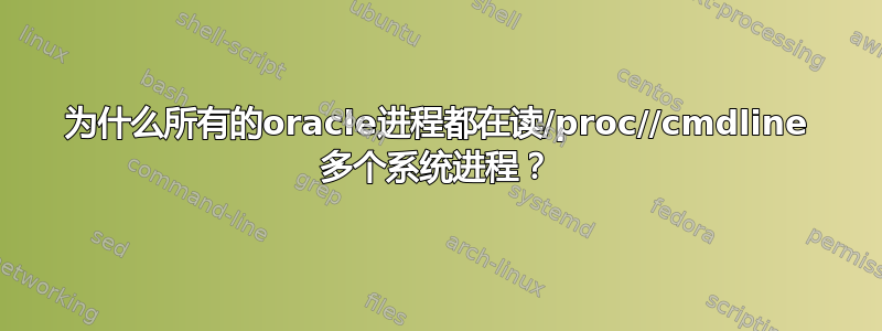 为什么所有的oracle进程都在读/proc//cmdline 多个系统进程？