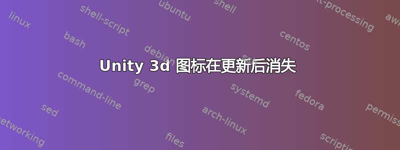 Unity 3d 图标在更新后消失