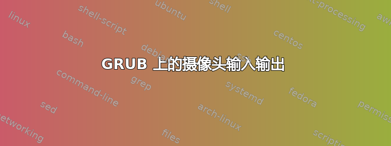 GRUB 上的摄像头输入输出