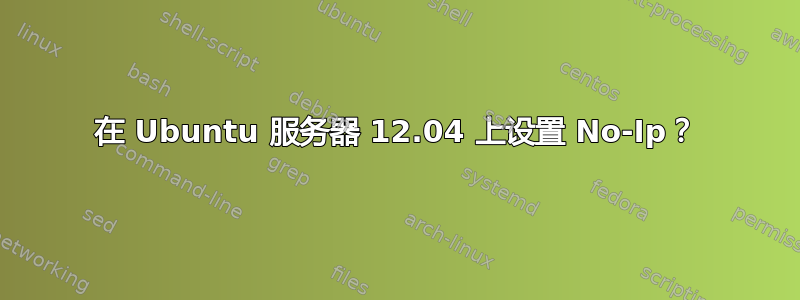 在 Ubuntu 服务器 12.04 上设置 No-Ip？