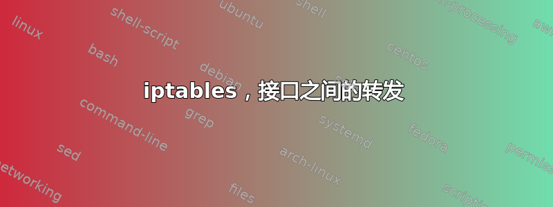 iptables，接口之间的转发