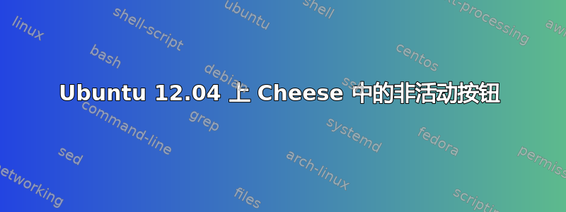 Ubuntu 12.04 上 Cheese 中的非活动按钮