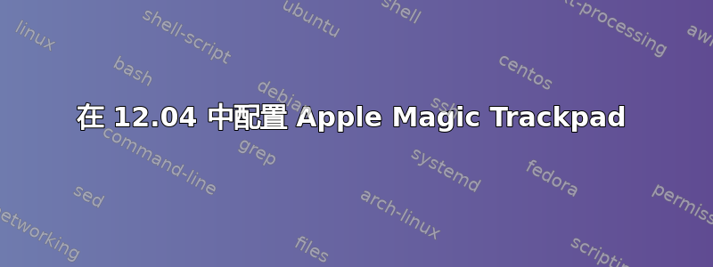 在 12.04 中配置 Apple Magic Trackpad