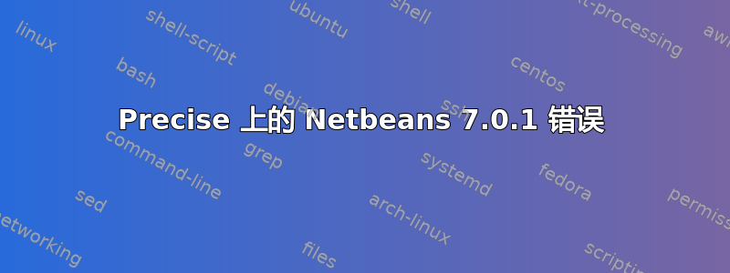 Precise 上的 Netbeans 7.0.1 错误