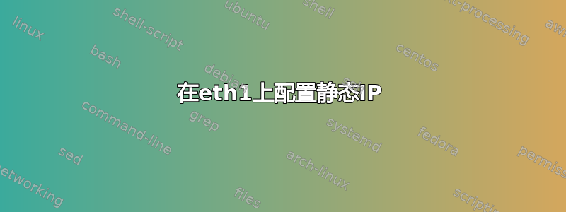 在eth1上配置静态IP