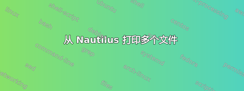 从 Nautilus 打印多个文件