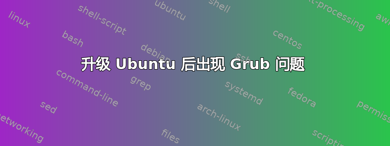 升级 Ubuntu 后出现 Grub 问题