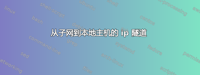 从子网到本地主机的 ip 隧道