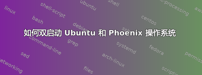 如何双启动 Ubuntu 和 Phoenix 操作系统