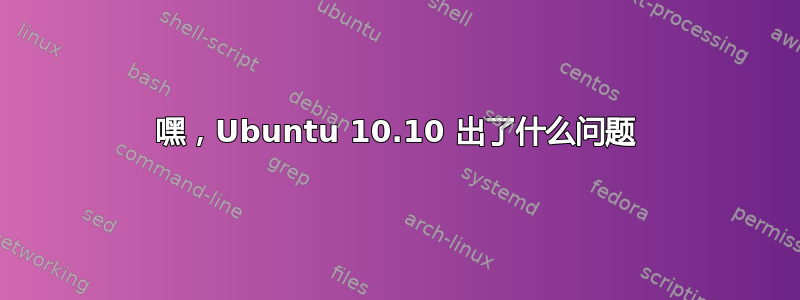 嘿，Ubuntu 10.10 出了什么问题