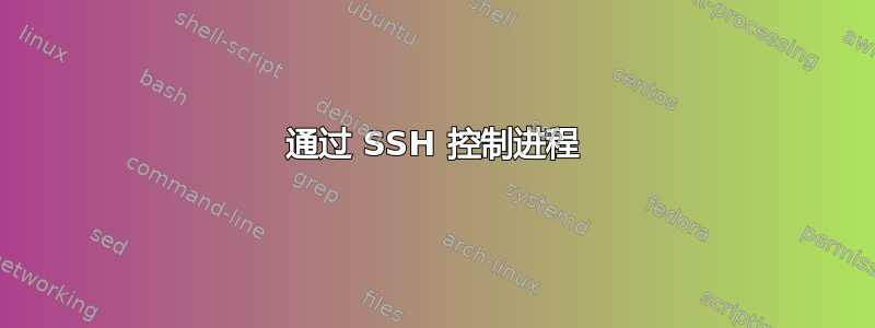 通过 SSH 控制进程