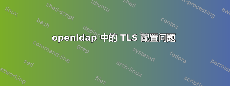 openldap 中的 TLS 配置问题