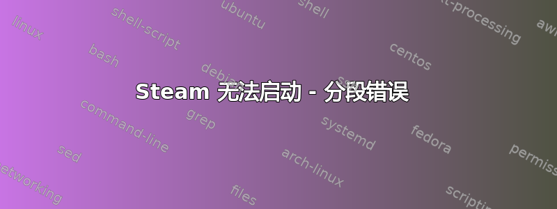 Steam 无法启动 - 分段错误 