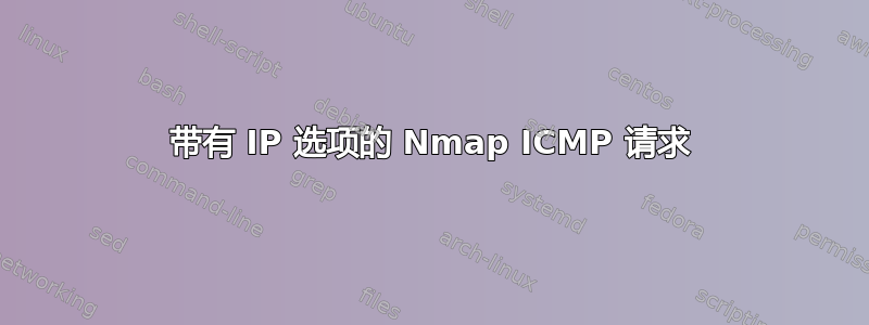 带有 IP 选项的 Nmap ICMP 请求