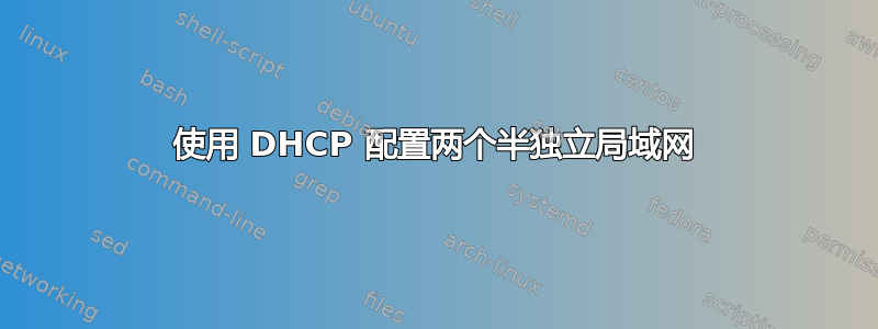 使用 DHCP 配置两个半独立局域网