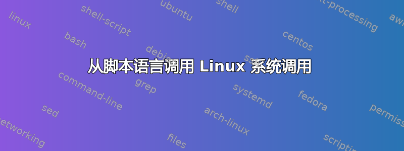 从脚本语言调用 Linux 系统调用