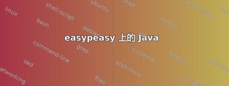 easypeasy 上的 Java 