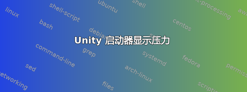 Unity 启动器显示压力