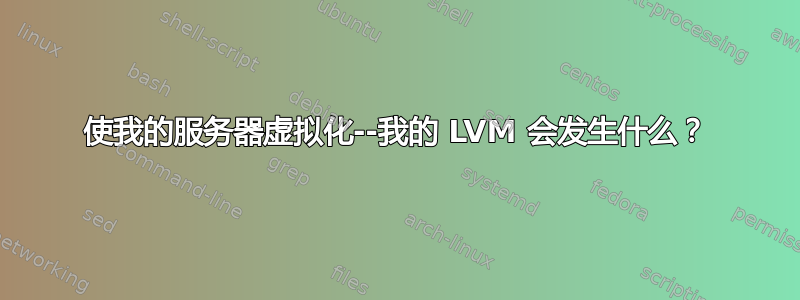 使我的服务器虚拟化--我的 LVM 会发生什么？