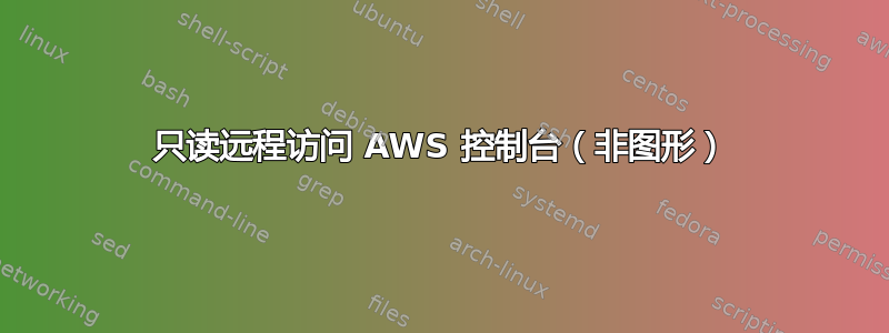 只读远程访问 AWS 控制台（非图形）