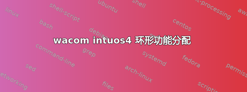 wacom intuos4 环形功能分配