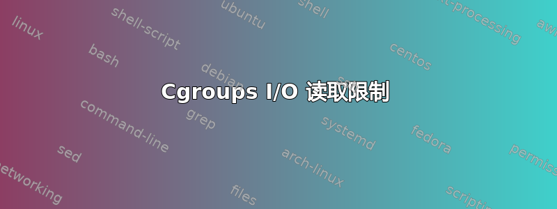 Cgroups I/O 读取限制