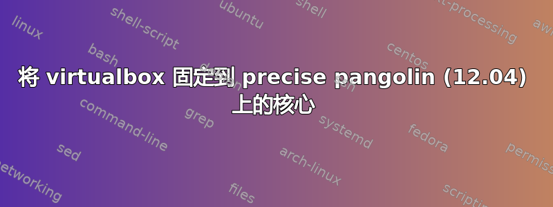 将 virtualbox 固定到 precise pangolin (12.04) 上的核心