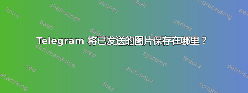 Telegram 将已发送的图片保存在哪里？