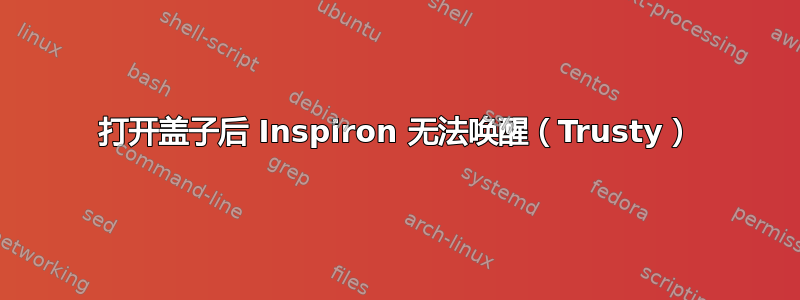 打开盖子后 Inspiron 无法唤醒（Trusty）