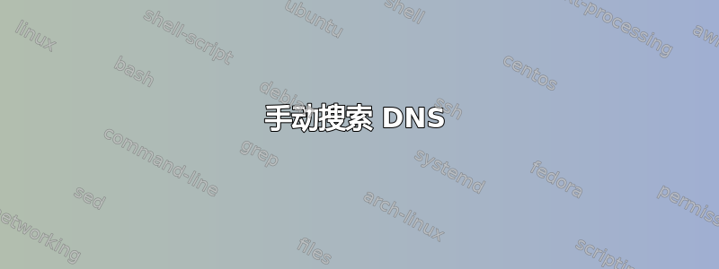 手动搜索 DNS