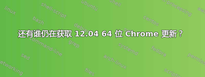 还有谁仍在获取 12.04 64 位 Chrome 更新？