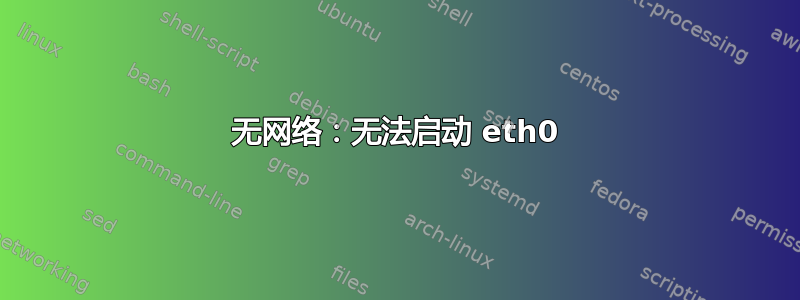 无网络：无法启动 eth0