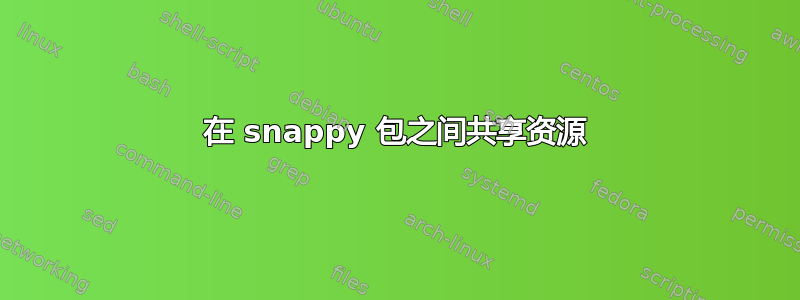 在 snappy 包之间共享资源