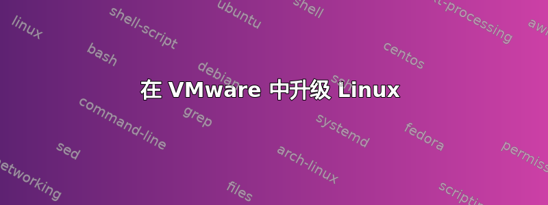 在 VMware 中升级 Linux