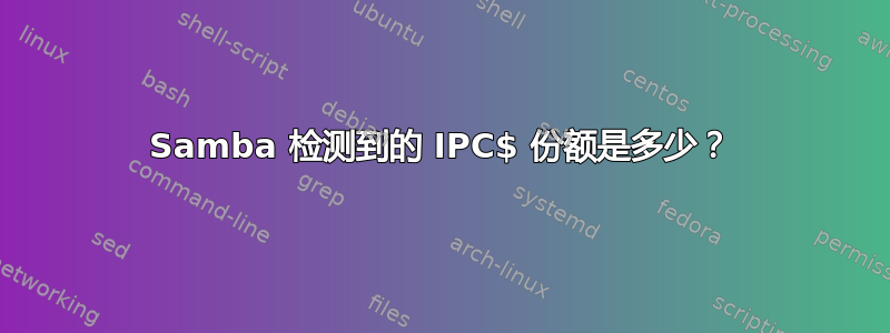 Samba 检测到的 IPC$ 份额是多少？