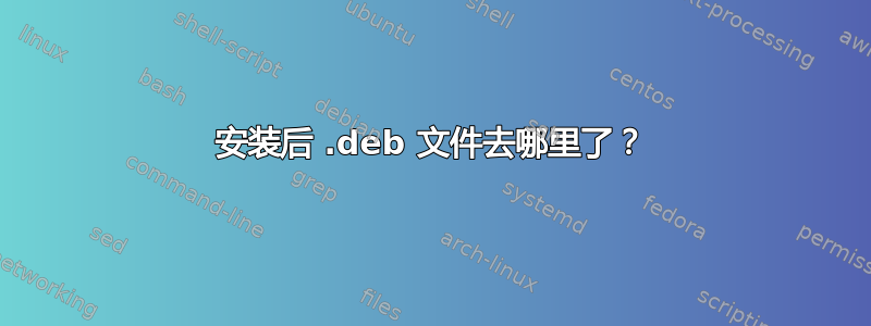 安装后 .deb 文件去哪里了？