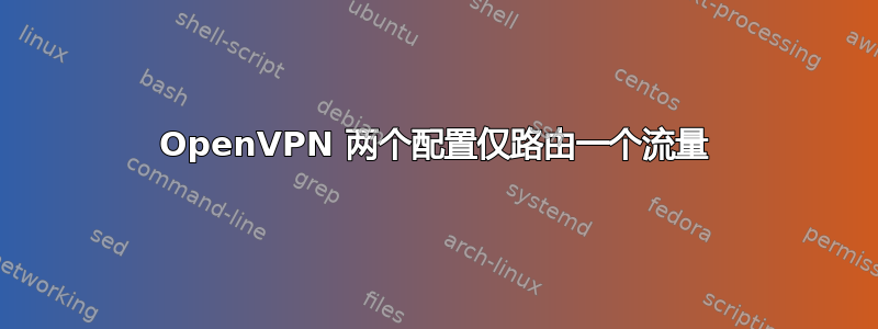 OpenVPN 两个配置仅路由一个流量