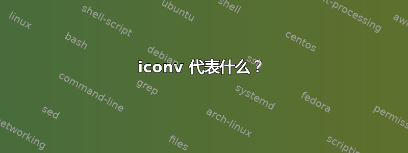 iconv 代表什么？