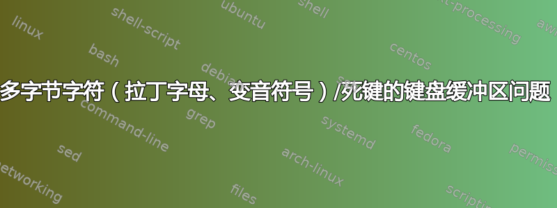 多字节字符（拉丁字母、变音符号）/死键的键盘缓冲区问题