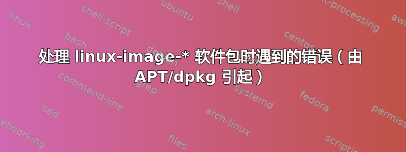 处理 linux-image-* 软件包时遇到的错误（由 APT/dpkg 引起）