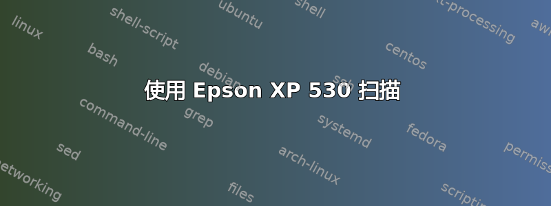 使用 Epson XP 530 扫描