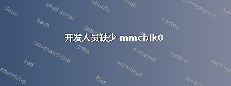 开发人员缺少 mmcblk0