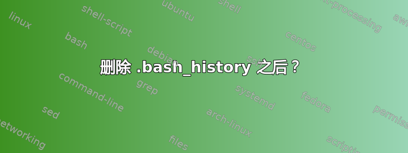 删除 .bash_history 之后？